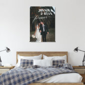 Big Names White Overlay for ever Wedding Photo Can Canvas Afdruk (Insitu (Slaapkamer))