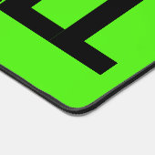 Big neon green mouse pad with custom name (Coin)