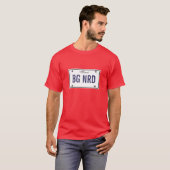 Big Nerd License Bord T-shirt (Voorkant volledig)