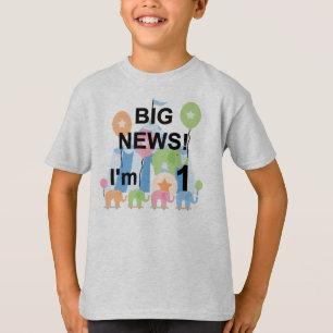 Big News Circus 1st Birthday T-shirts en cadeautje