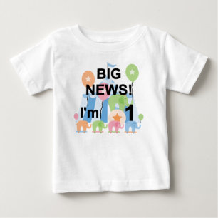 Big News Circus 1st Birthday T-shirts en cadeautje