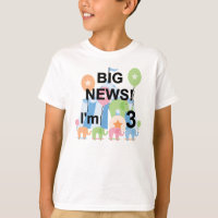 Big News Circus 3e Anniversaire Tshirts et cadeaux