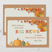 Big News Zwangerschapsaankondiging Aankondiging (Voorkant / Achterkant)