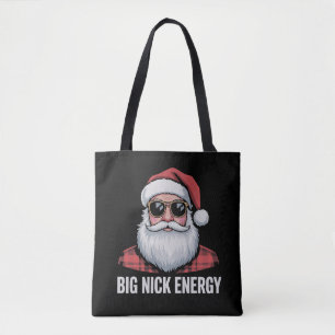 Big Nick Energie Kerst Santa Zonnebril Kerstmis Draagtas