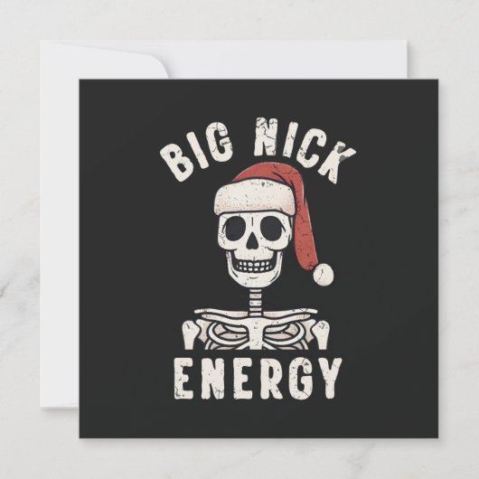 Big Nick Energy Feestdagenkaart (Voorkant)