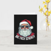 Big Nick Energy Fun Kerstmis 1 Kaart (Gele Bloem)