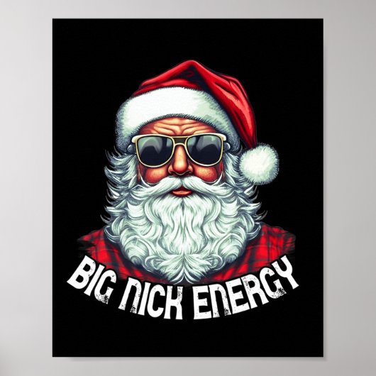 Big Nick Energy Fun Kerstmis 1 Poster (Voorkant)