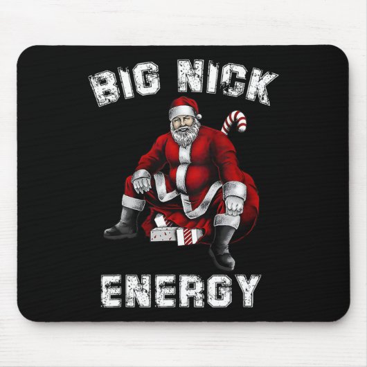Big Nick Energy Fun Santa Christmas  Muismat (Voorkant)