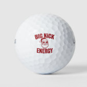 Big Nick Energy Funny Santa Rude Kerstgrap Golfballen (Voorkant)