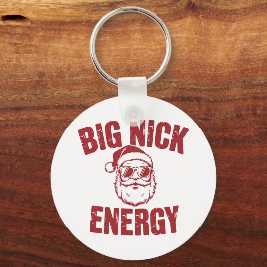 Big Nick Energy Funny Santa Rude Kerstgrap Sleutelhanger (Voorkant)