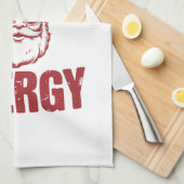 Big Nick Energy Funny Santa Rude Kerstgrap Theedoek (Quarter Fold)