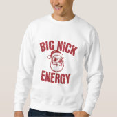 Big Nick Energy Funny Santa Rude Kerstgrap Trui (Voorkant)