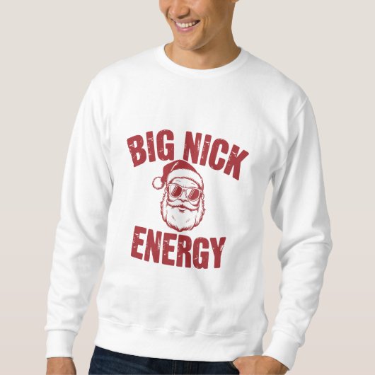 Big Nick Energy Funny Santa Rude Kerstgrap Trui (Voorkant)