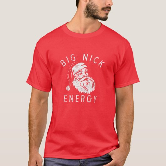 Big Nick Energy Sweatshirt Grappige Xmas Fat Santa (Voorkant)