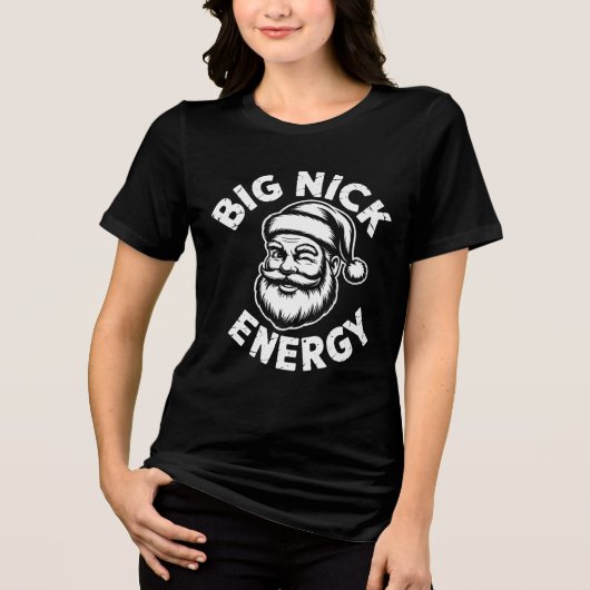 big nick energy Tri-Blend shirt (Voorkant)