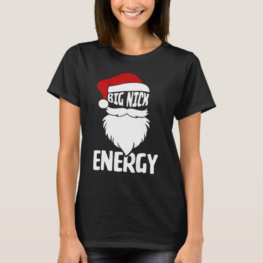 Big Nick Energy Xmas Mannen met een lelijke kerst T-shirt (Voorkant)