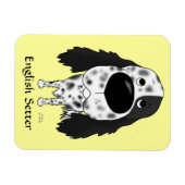 Big Nose English Setter Magneet (Horizontaal)