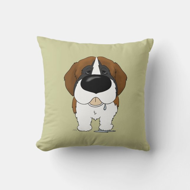 Big Nose Saint Bernard Kussen (Voorkant)