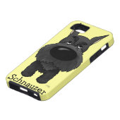 Big Nose Schnauzer Case-Mate iPhone Case (Onderkant)