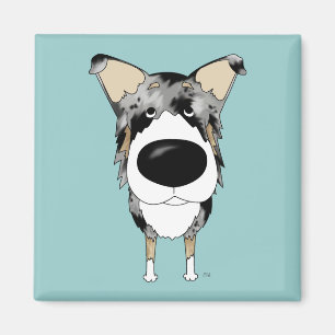 Big Nose Smooth Collie Magneet