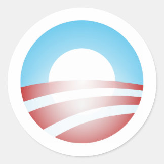 Big O Barack Obama Logo Ronde Sticker