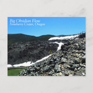 Big Obsidian Flow, Oregon Briefkaart