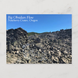 Big Obsidian Flow, Oregon Briefkaart