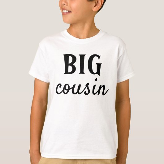 BIG of LIL, Broer zuster neef gepersonaliseerd T-shirt (Voorkant)