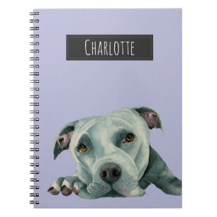 Big Ol' Head - Dog Painting Jouw namen toevoegen Notitieboek