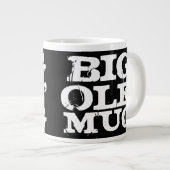 Big Ole' Mok, Giant Jumbo Coffee Mok, zwart-wit Jumbo Beker (Voorkant rechts)
