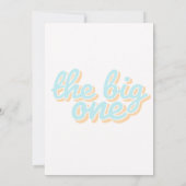 Big One Beach Surf 1er anniversaire Invitation (Dos)