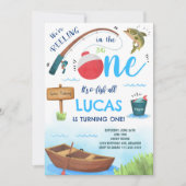 Big One Pêche 1er anniversaire Invitation (Devant)