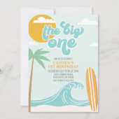 Big One Surf Beach 1er anniversaire Invitation (Devant)
