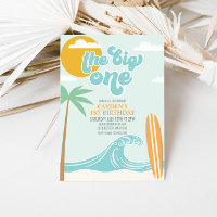 Big One Surf Beach 1er anniversaire Invitation