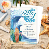 Big One Surf Beach 1er anniversaire Invitation
