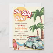 Big One Surf Beach 1er anniversaire Invitation (Devant)