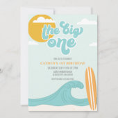 Big One Surf Beach 1er anniversaire Invitation (Devant)