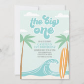 Big One Surf Beach 1er anniversaire Invitation (Devant)