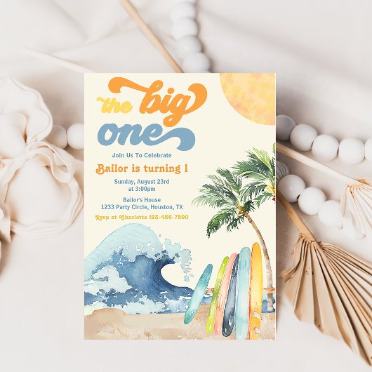 Big One Surfing Invitation | Uitnodiging voor Big