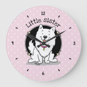 Big or Little Sister American Eskimo Dog - Eskie Grote Klok