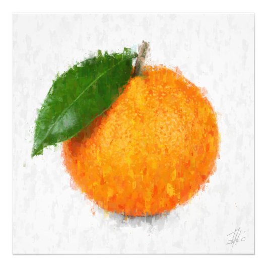 Big Orange Foto Afdruk (Voorkant)