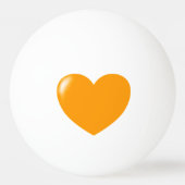 Big Oranje Heart Ping Pong Ball (Achterkant)