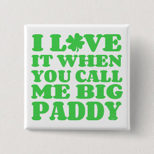 Big Paddy Vierkante Button 5,1 Cm