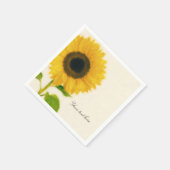 Big Painted Zonnebloem Rustiek Land Custom Party Servetten (Hoek)