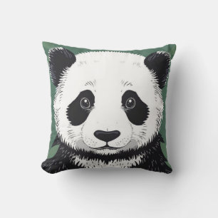 Big Panda Gezicht Esthetisch Kussen