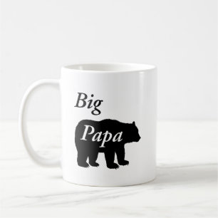 Big Papa Beer zwart en wit Koffiemok