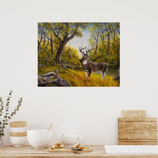 Big papa Deer Print (Keuken)