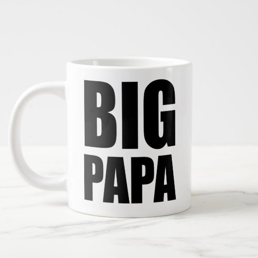 Big Papa Jumbo 20oz Mug, Papa Gift Mug (Gauche)