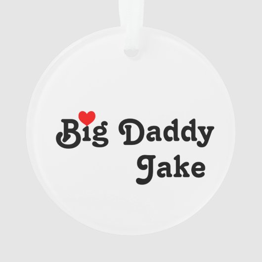 Big papa met Red Heart Ornament (achterkant)