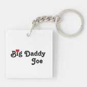 Big papa met Red Heart Sleutelhanger (Achterkant)